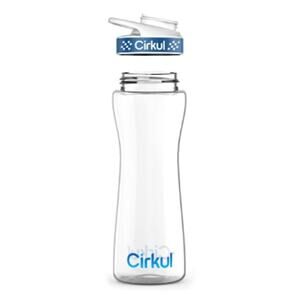 Cirkul 100% BPA-free Plastic Starter Bottle & Comfort Grip Lid 22oz. Navy White
